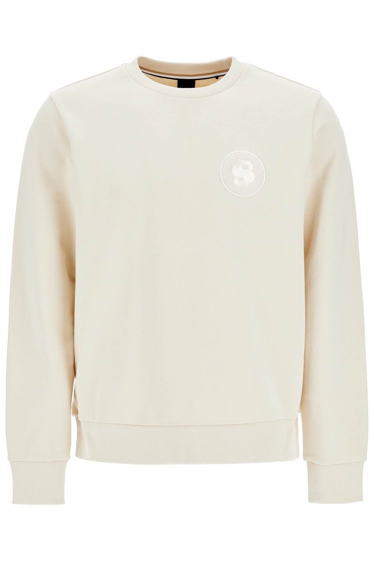 white loose fit long sleeve sweatshirt c-sharpi 08