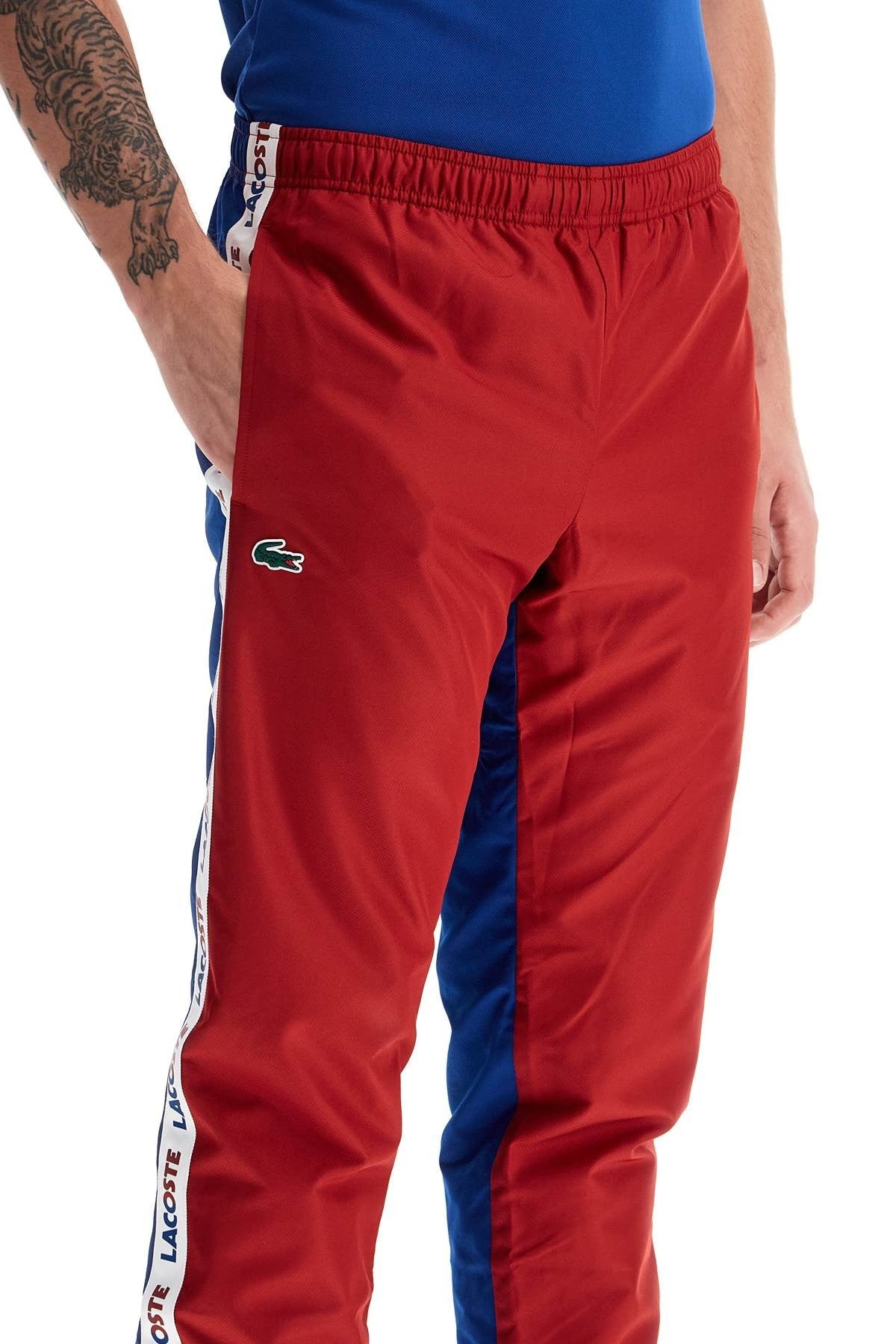with logo and color block design