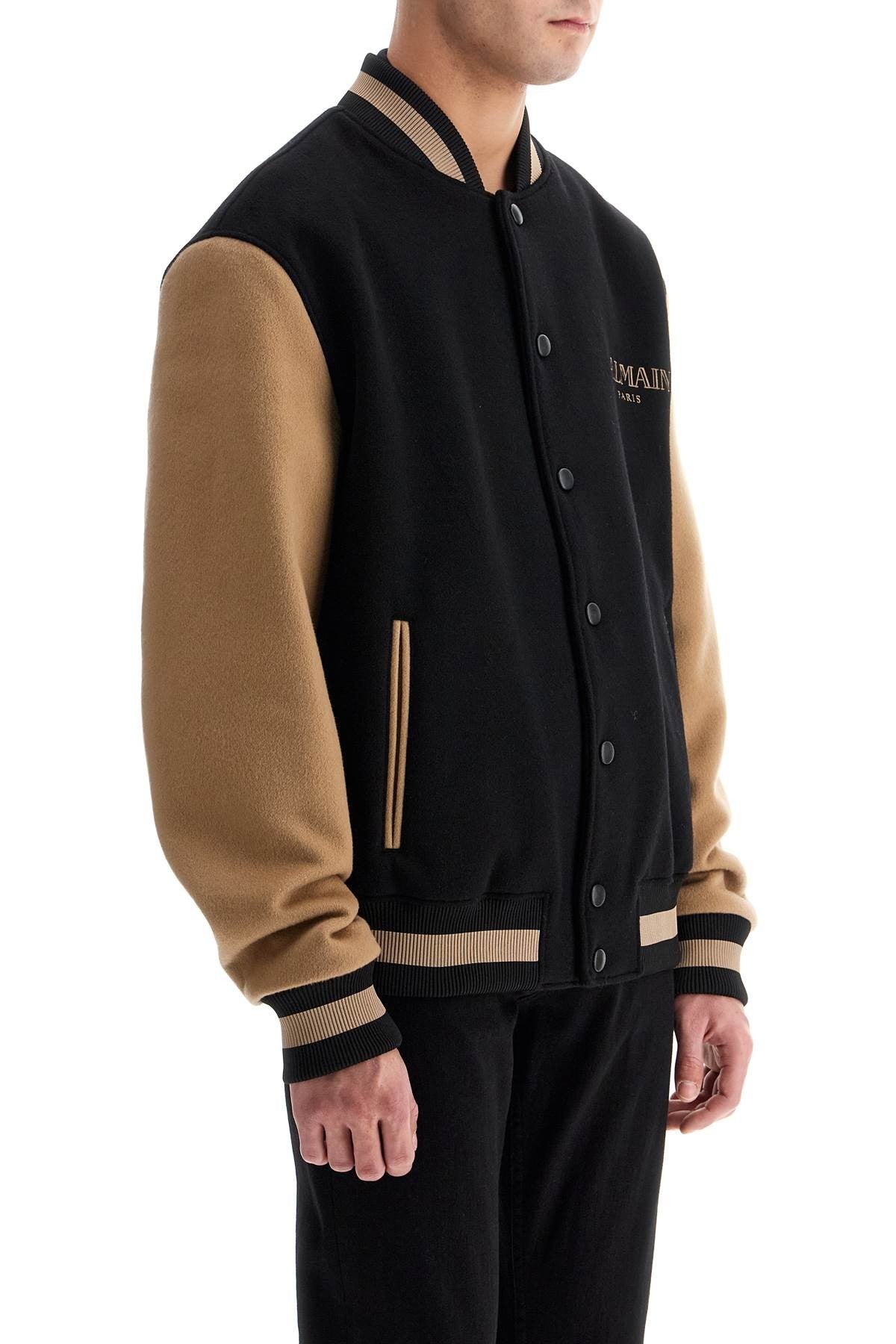 wool and cashmere bomber jacket