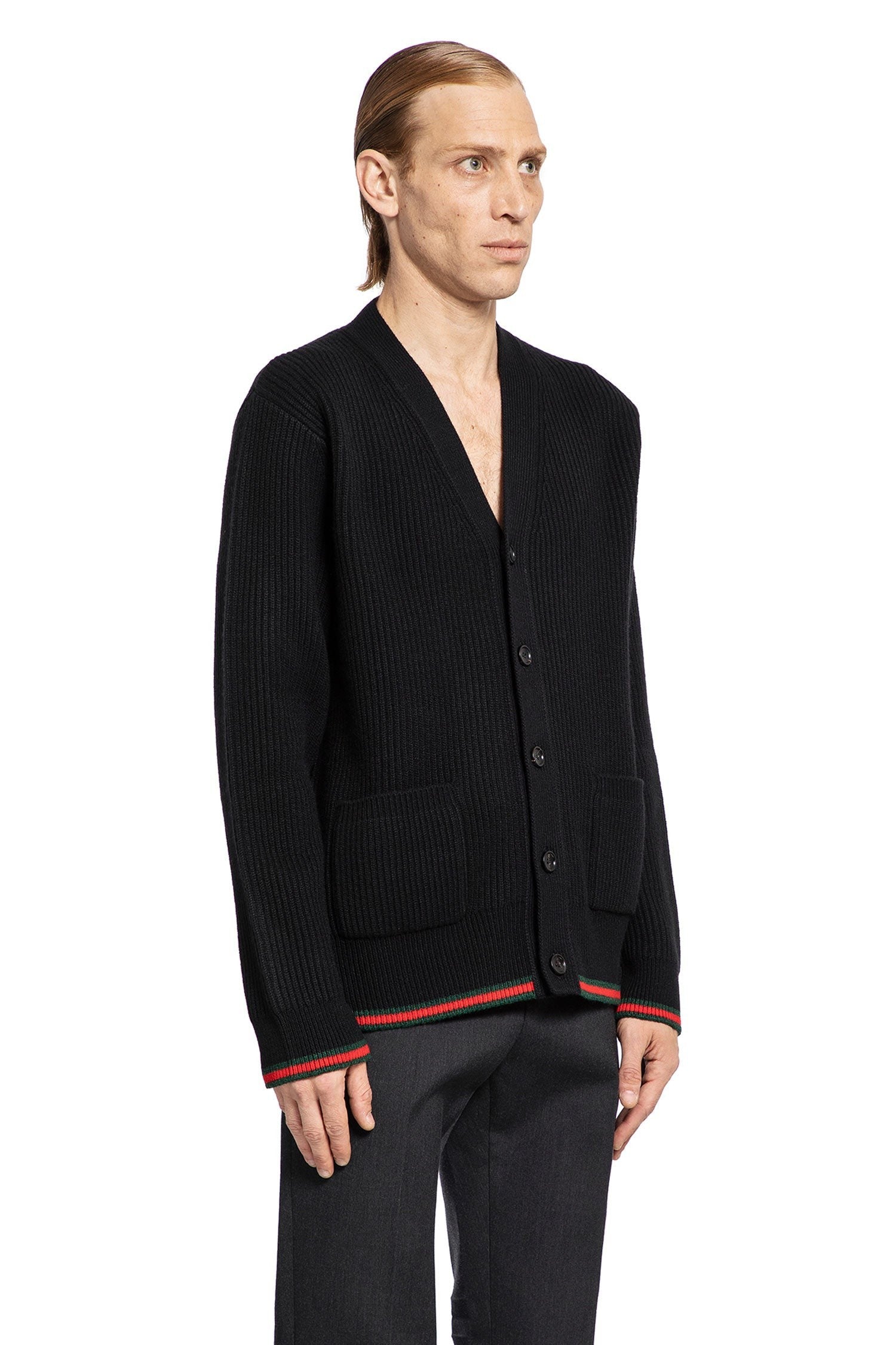 Wool Cashmere Web Cardigan