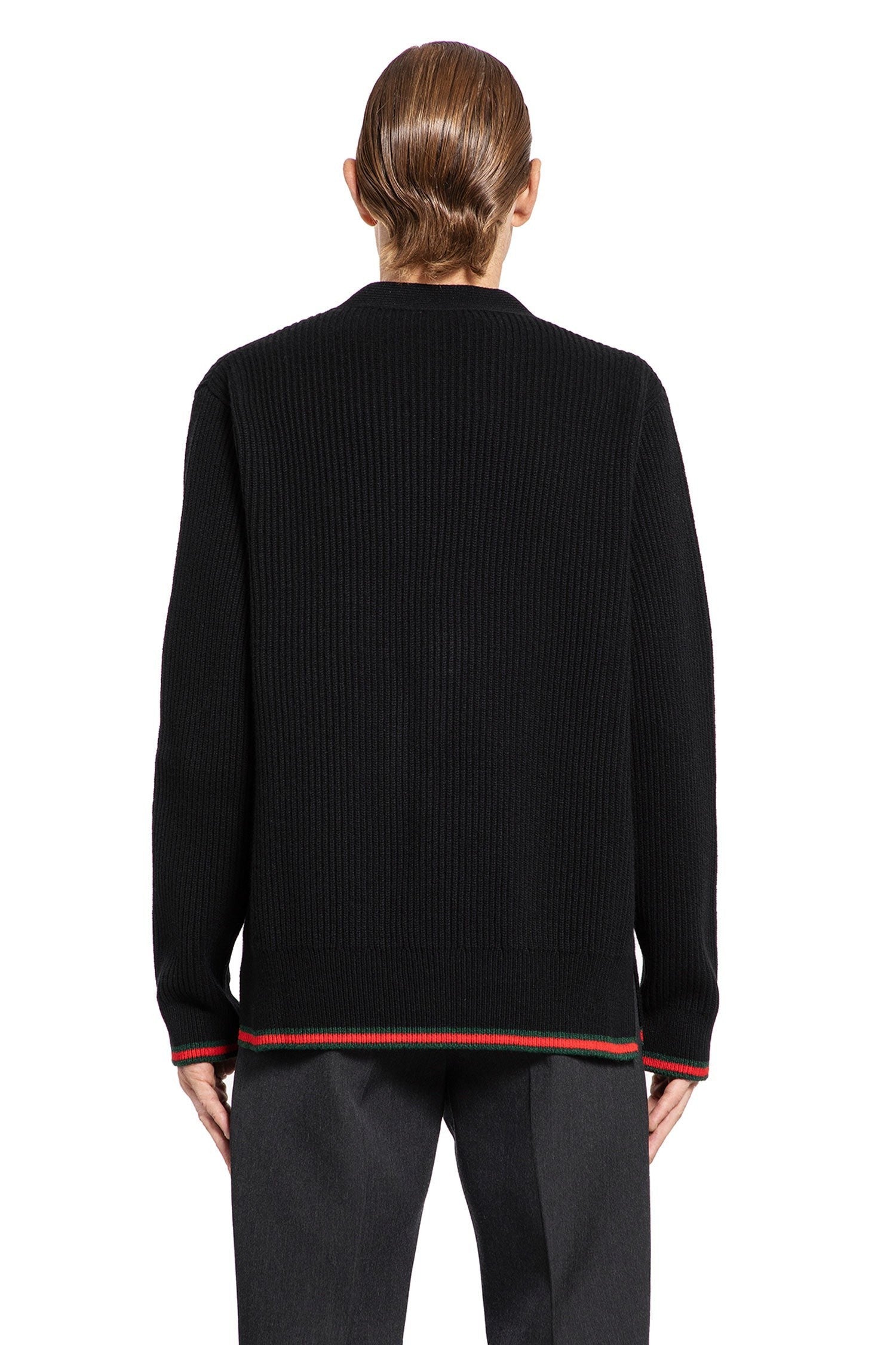 Wool Cashmere Web Cardigan