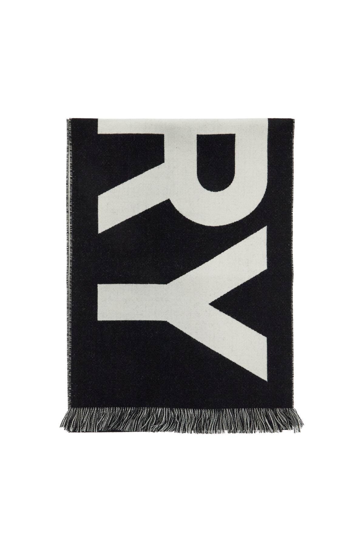 wool logoed scarf