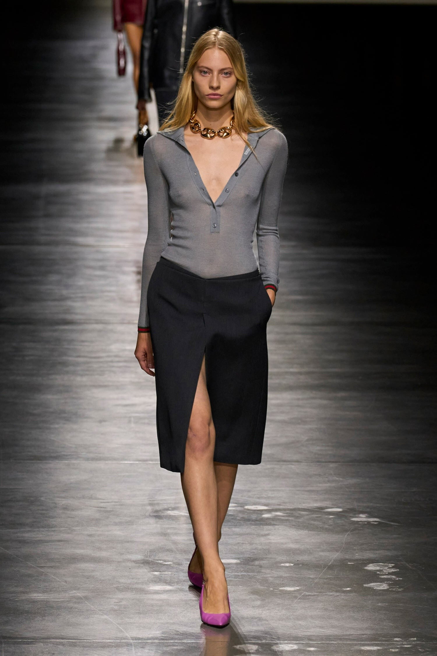 Wool Mid-Length Skirt