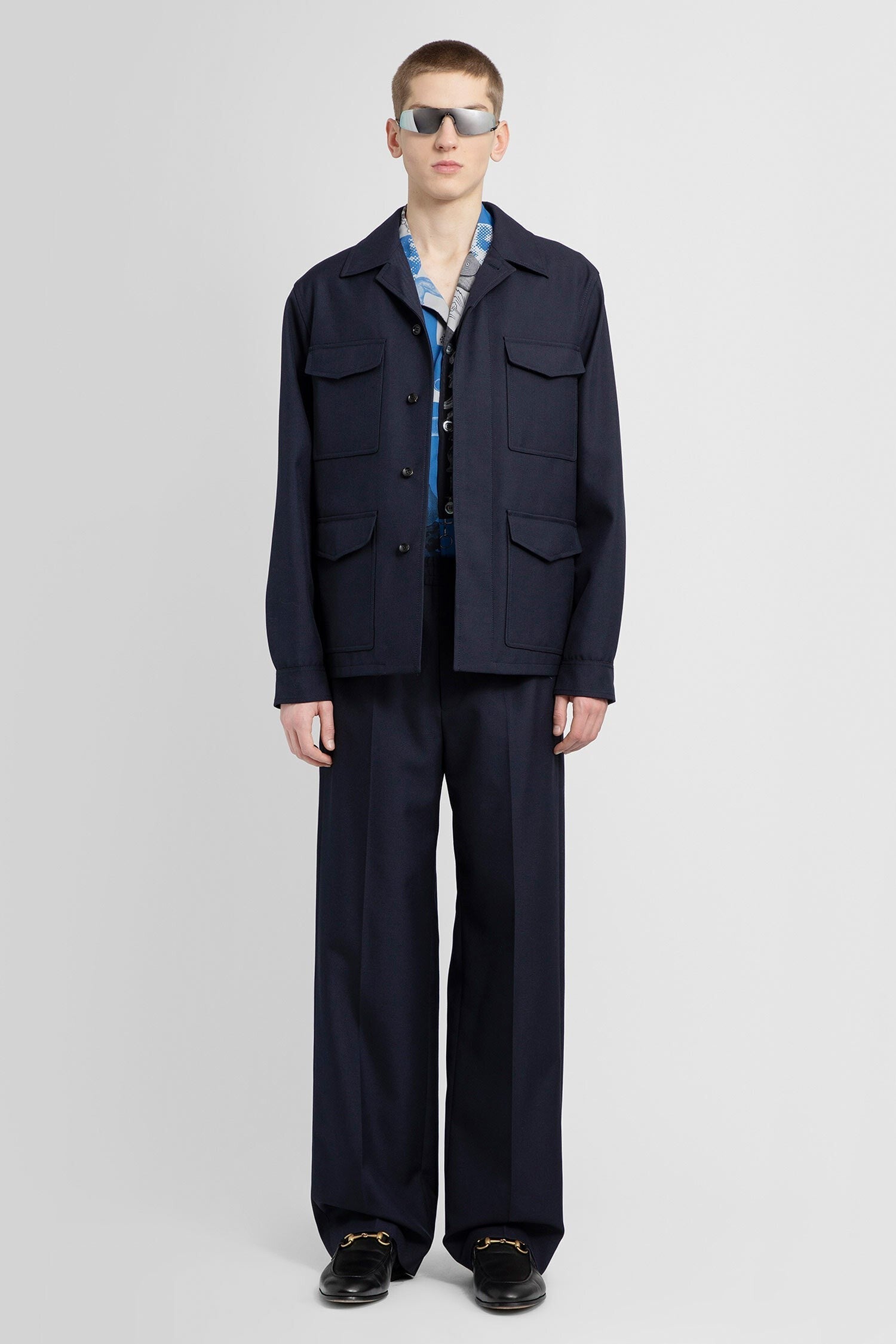 Wool Twill Track Trousers