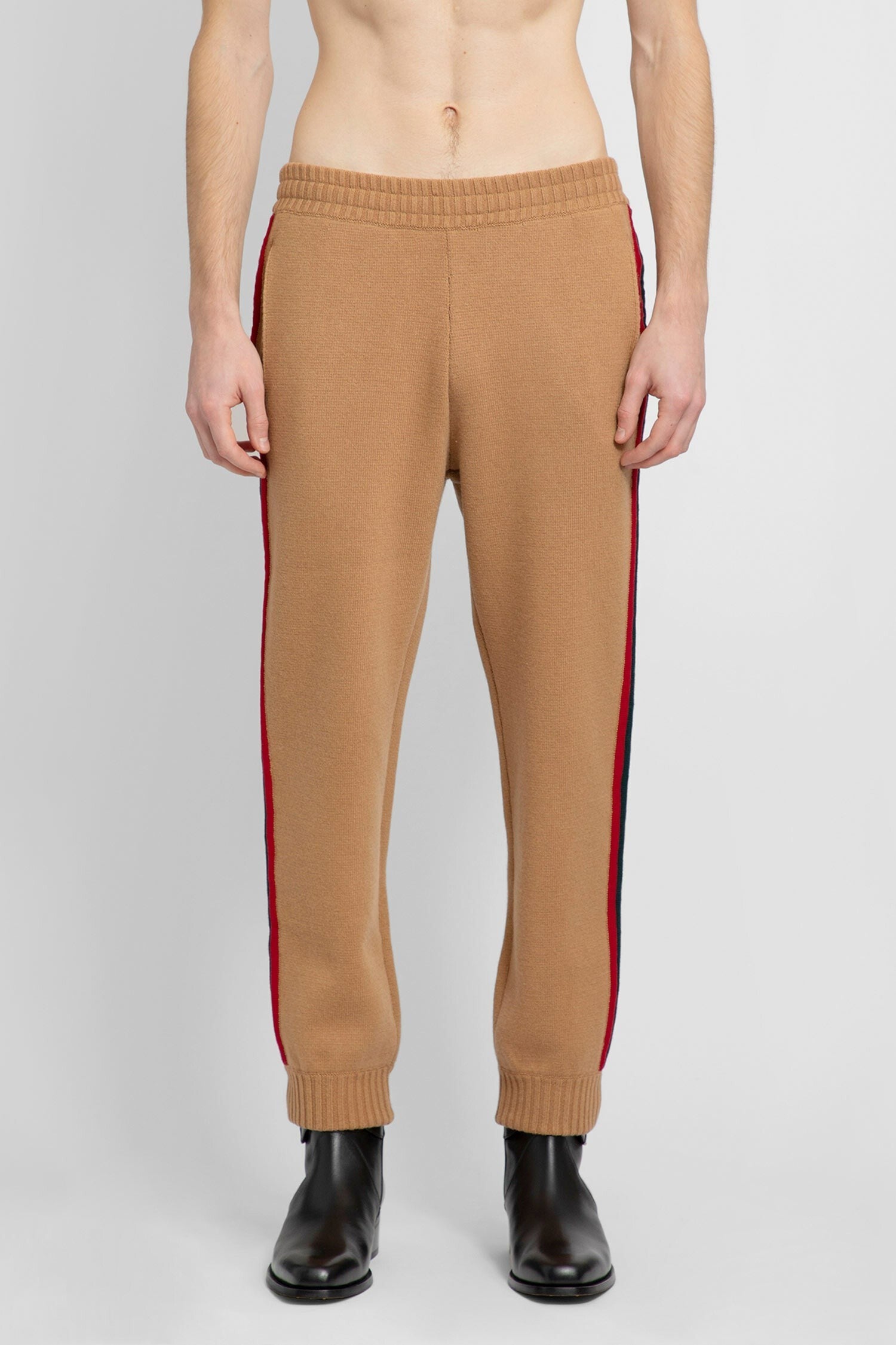 wool web track pants