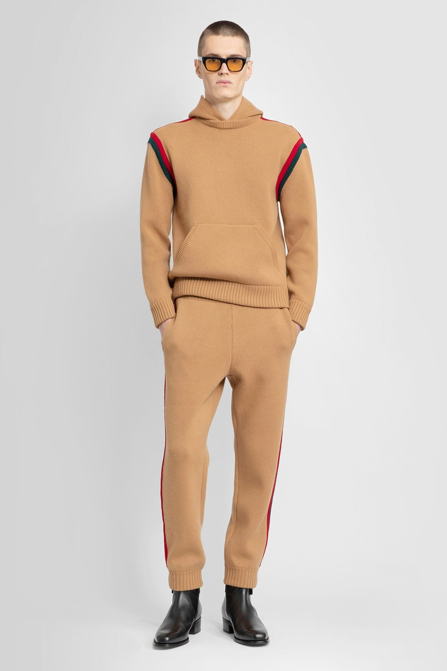 wool web track pants