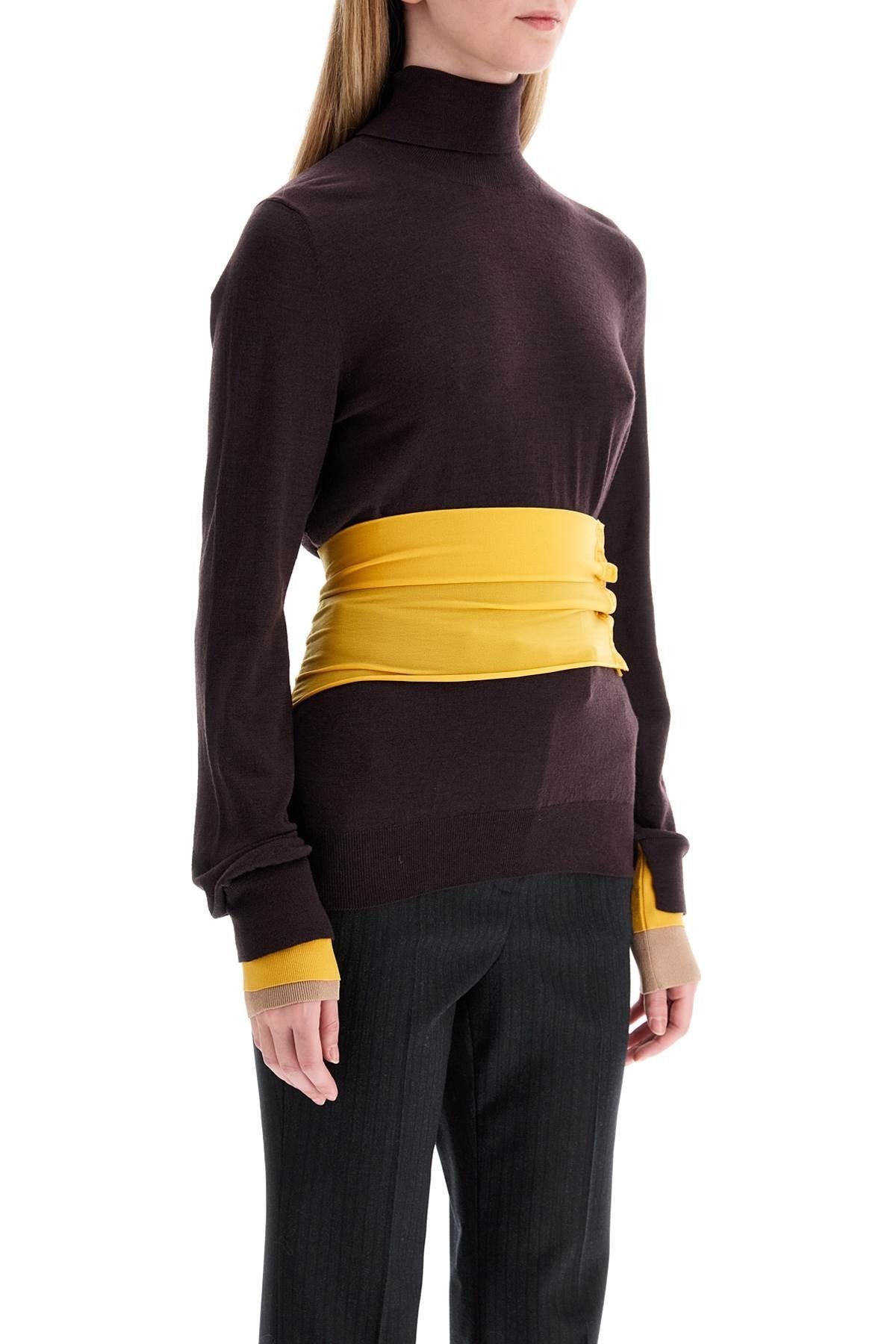 woolen sweater with sash