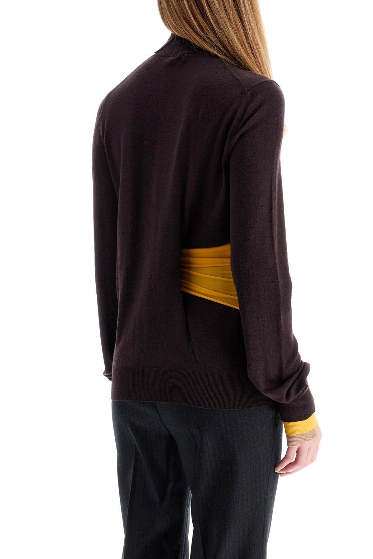 woolen sweater with sash