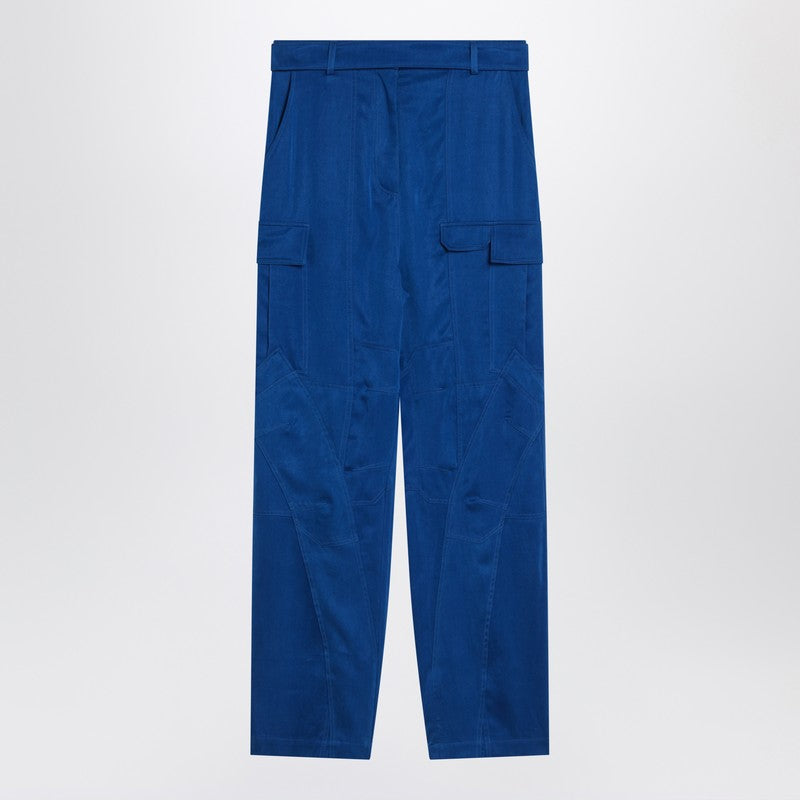 Ferragamo Electric blue cargo trousers