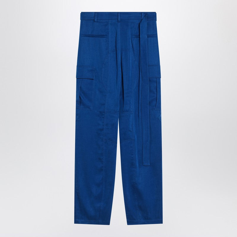 Ferragamo Electric blue cargo trousers