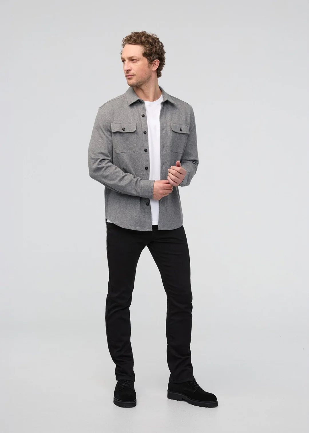 DU/ER No Sweat Slim Straight - Black