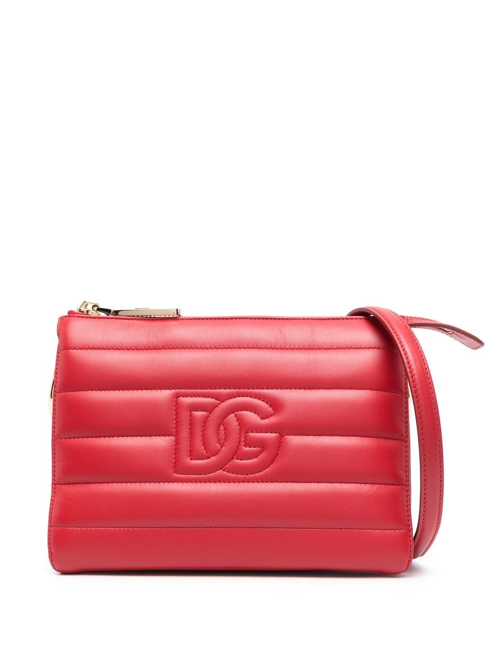 Dolce & Gabbana stitched-logo detail clutch bag