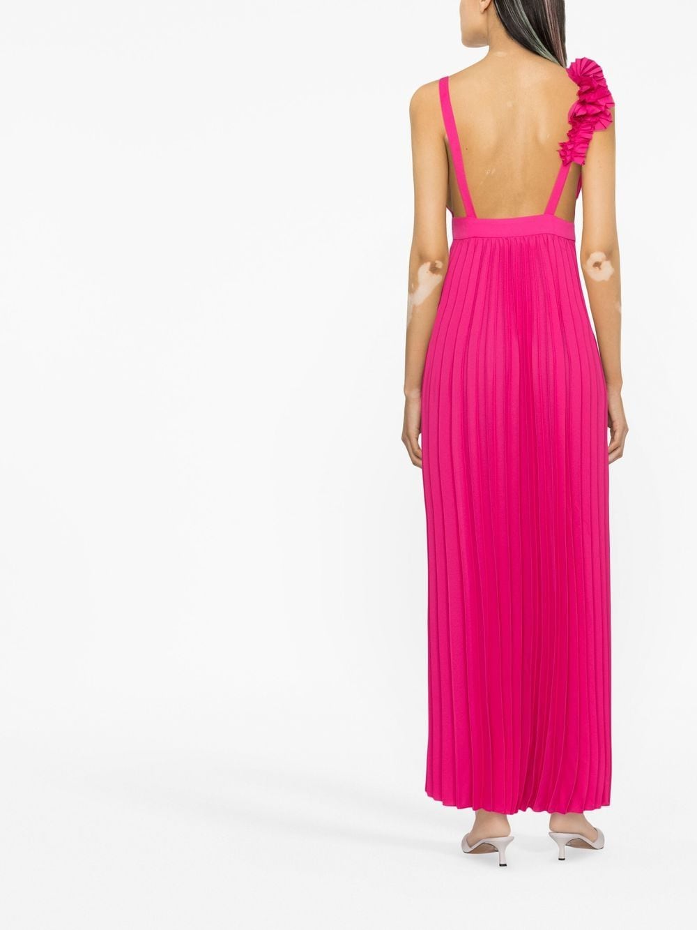 Parosh Palmer pleated maxi dress