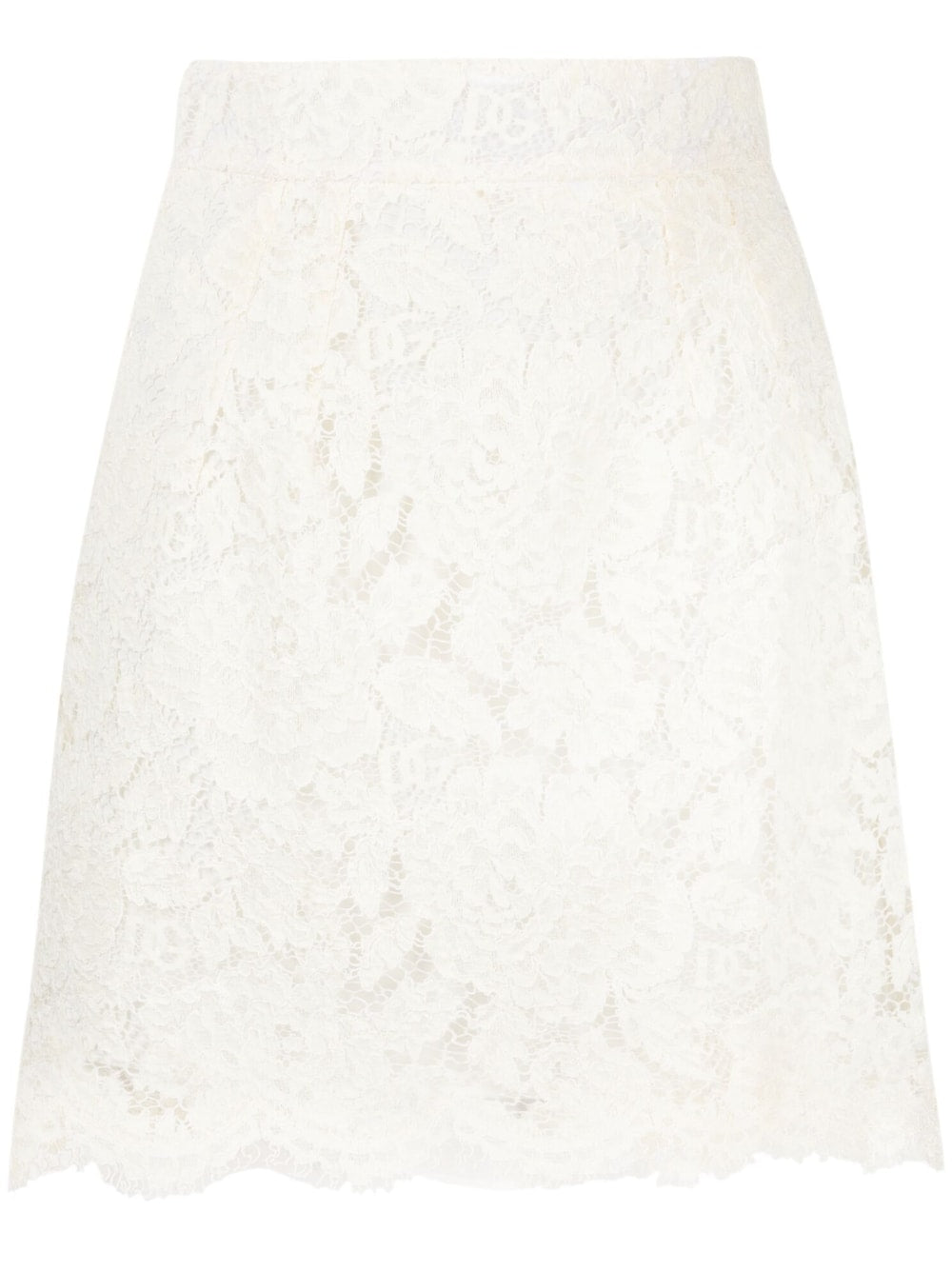 Dolce & Gabbana floral-lace miniskirt