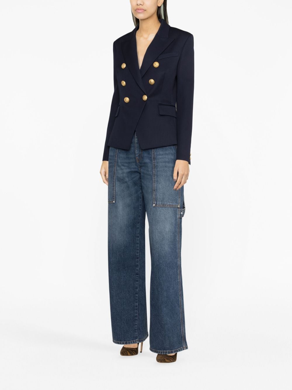 Balmain Double-breasted wool blazer