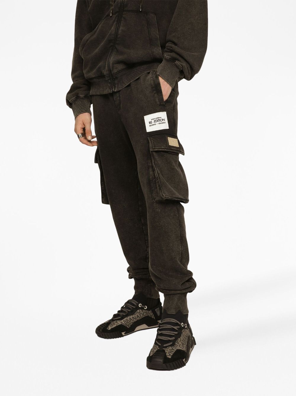 Dolce & Gabbana Tailored cargo with logo application