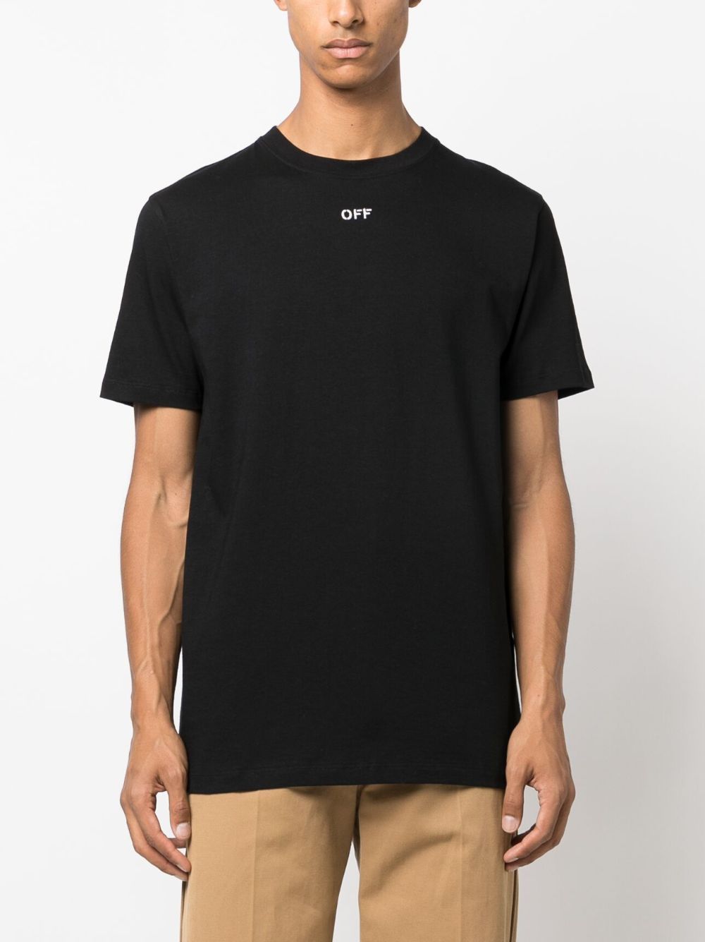 Off White Logo cotton t-shirt