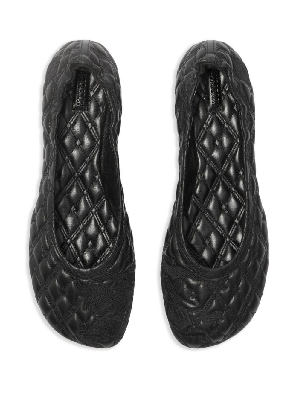 Burberry leather sadler ballerinas