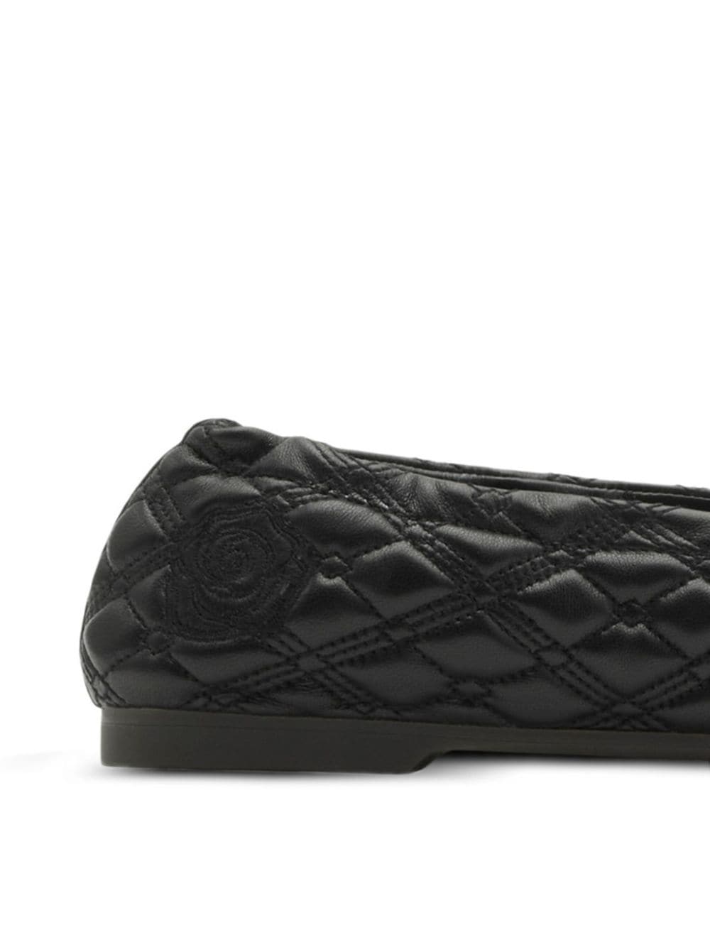 Burberry leather sadler ballerinas