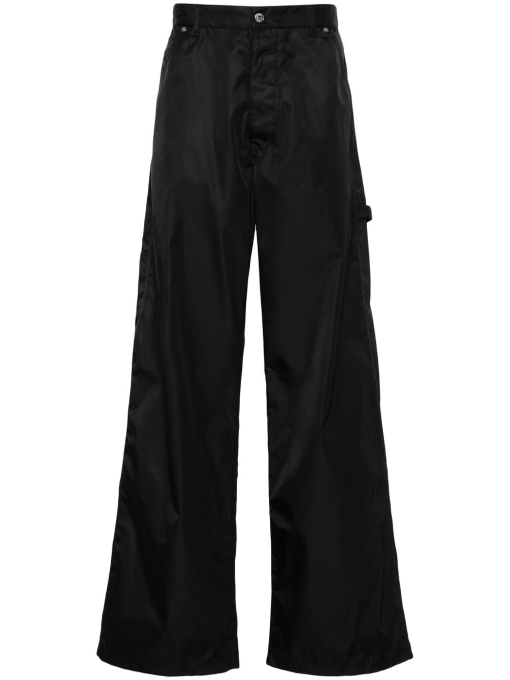 Off White Trousers Black