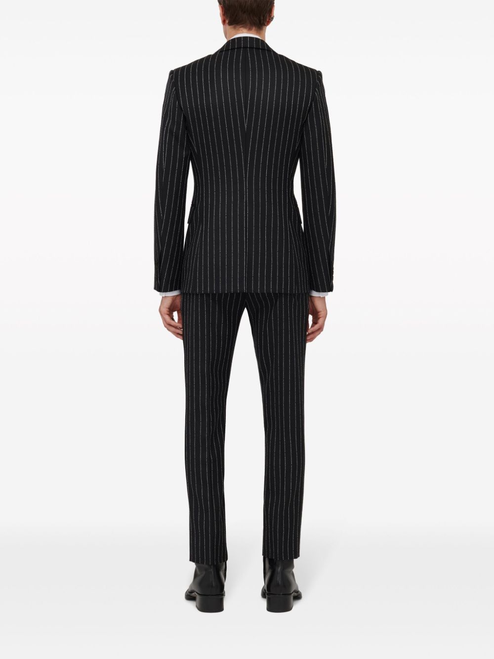 Alexander McQueen pinstriped single-breasted blazer
