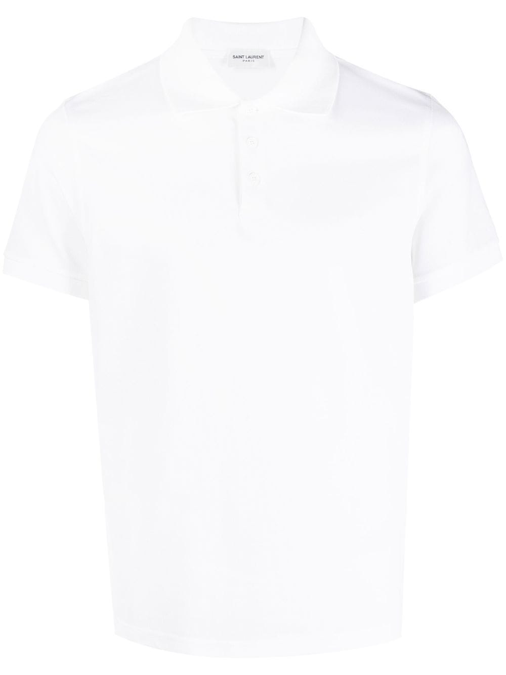 Saint Laurent Monogram Cotton Piqué Polo Shirt