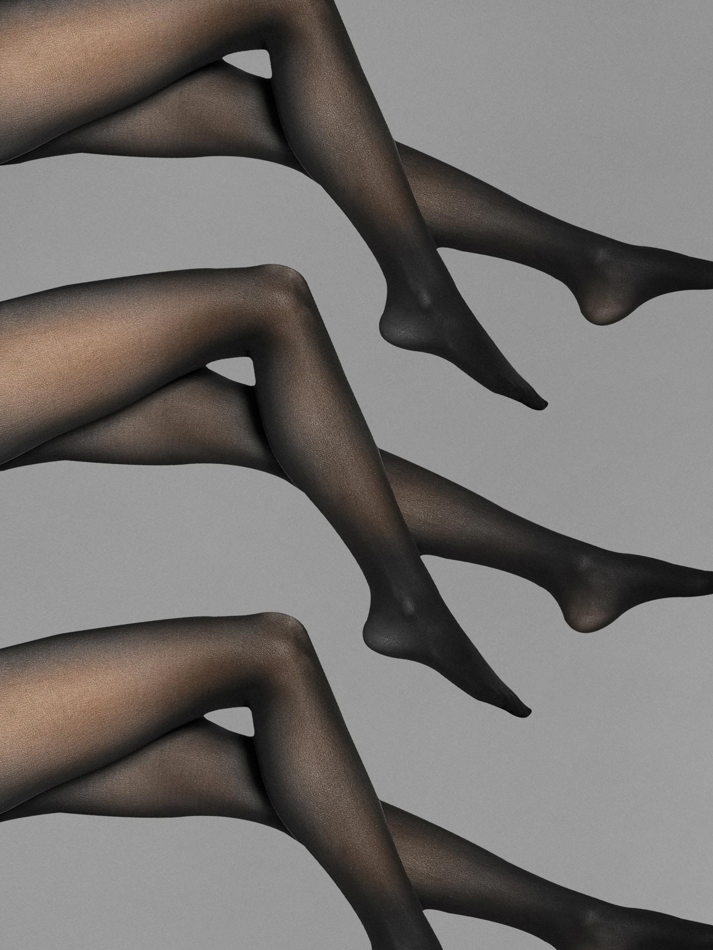 Wolford Fatal 50 Seamless Tights 3 Pack — Black