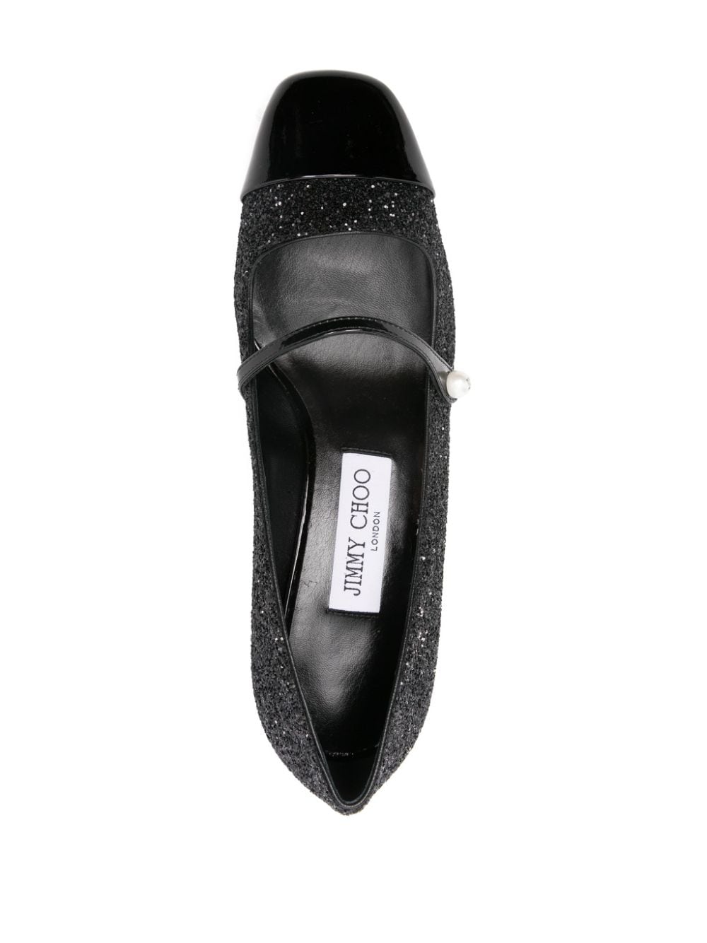 Jimmy Choo Elisa 45 Leather Glitter Pumps