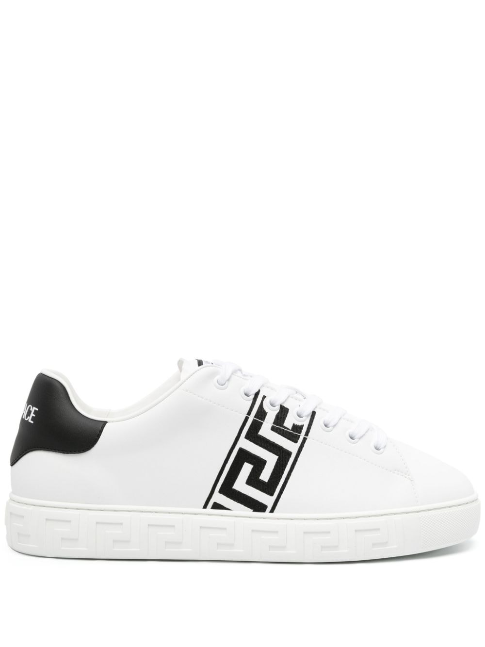 Versace Greca embroidered sneakers