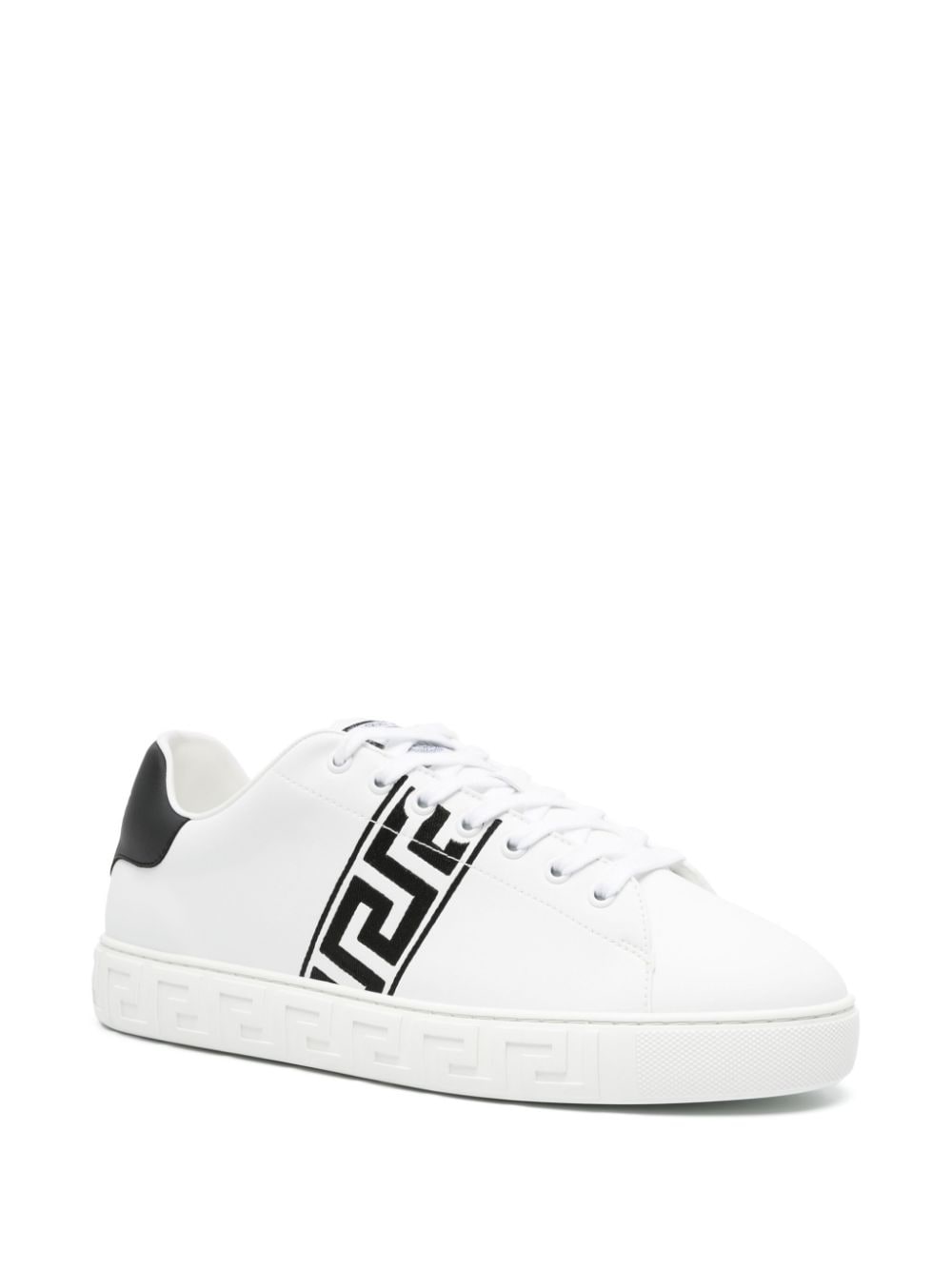 Versace Greca embroidered sneakers