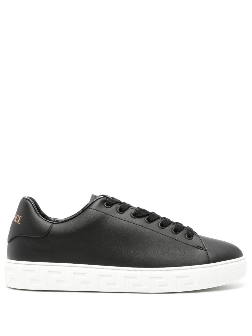 Versace greca faux leather sneakers