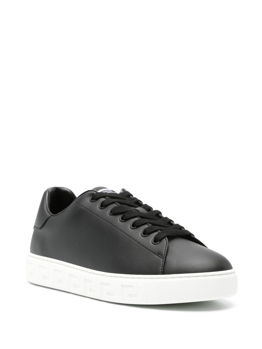 Versace greca faux leather sneakers