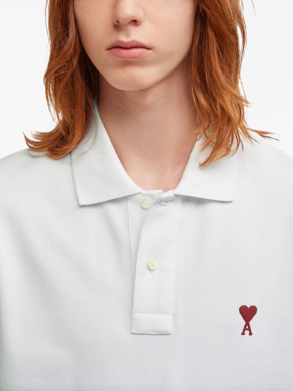 Ami Paris organic cotton polo shirt