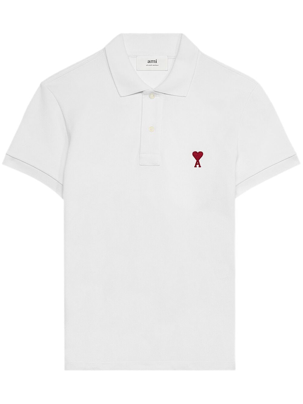 Ami Paris organic cotton polo shirt