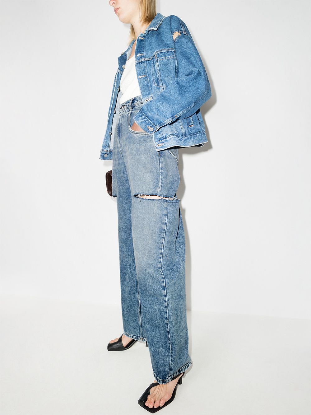 Maison Margiela distressed straight-leg jeans