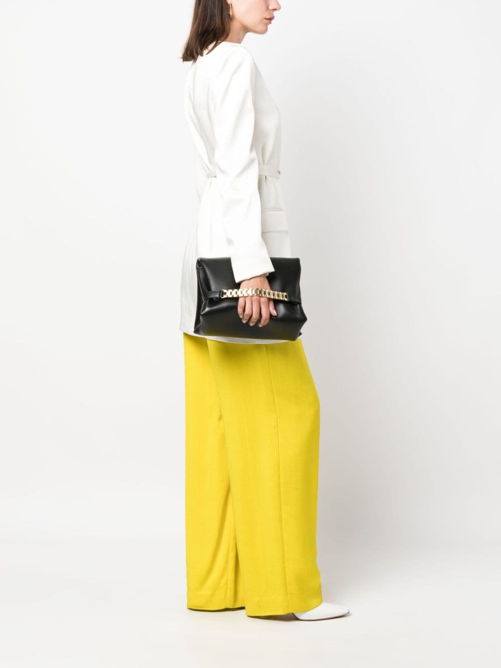 Victoria Beckham mini Chain Pouch leather clutch