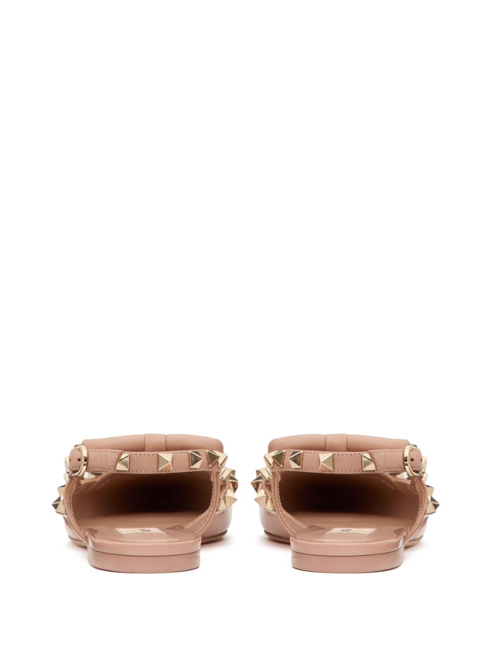 Valentino Garavani Rockstud Bow Slingback Ballerina In Patent Leather