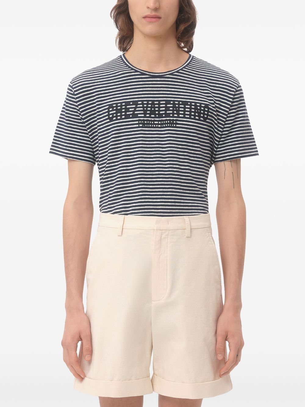 Valentino Chez Valentino striped jersey T-shirt