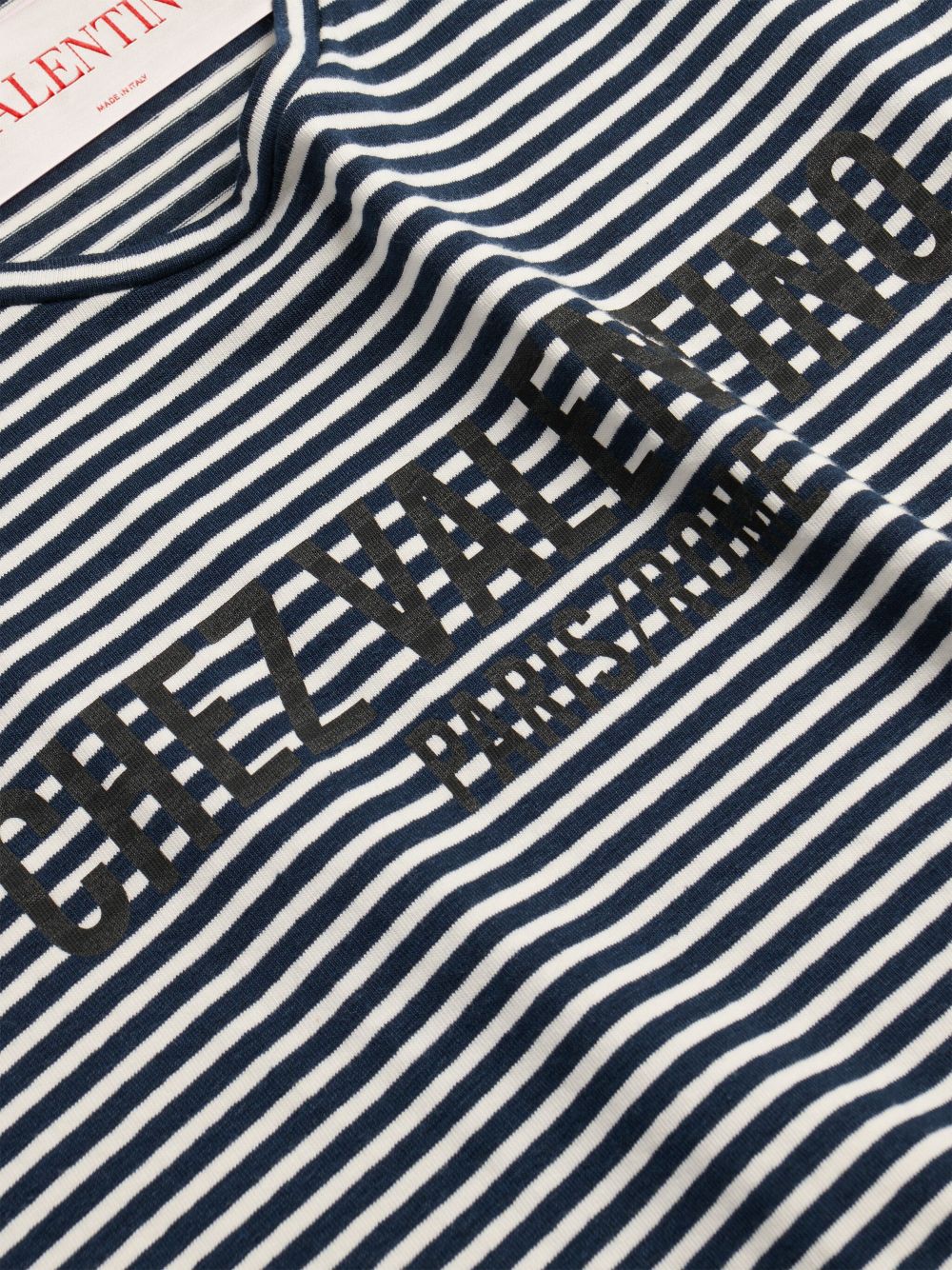 Valentino Chez Valentino striped jersey T-shirt