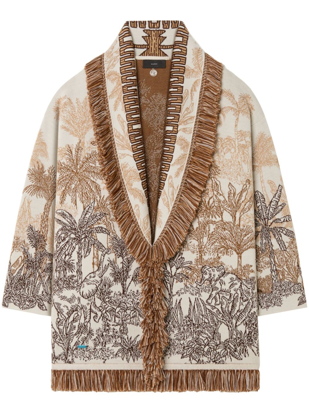 Alanui Jungle Toile De Jouy Cardigan