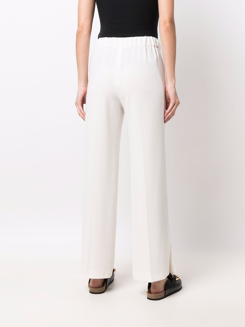 Alberto Biani White Cady Elasticated Trousers