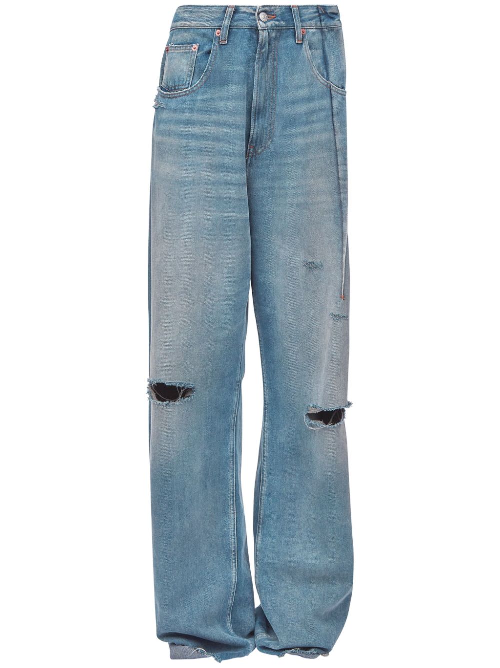 MM6 Maison Margiela flared jeans with folds