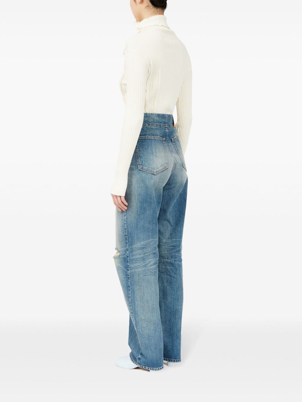 MM6 Maison Margiela straight jeans with a lived-in effect