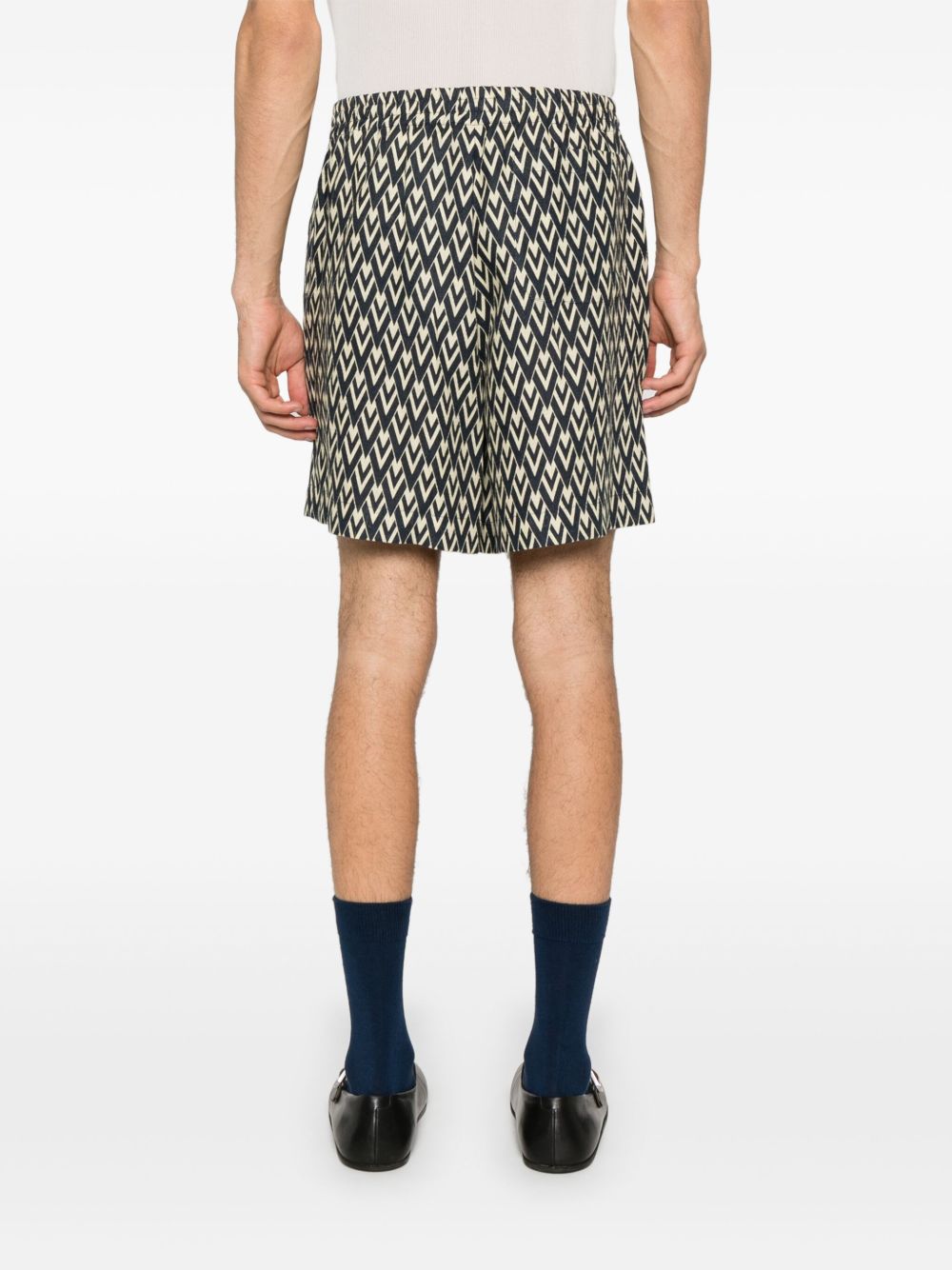 Valentino Geometric Print Shorts