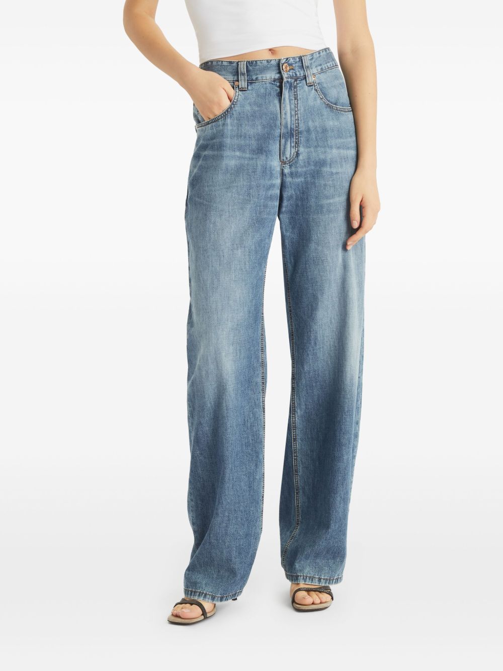 Brunello Cucinelli cotton boyfriend jeans