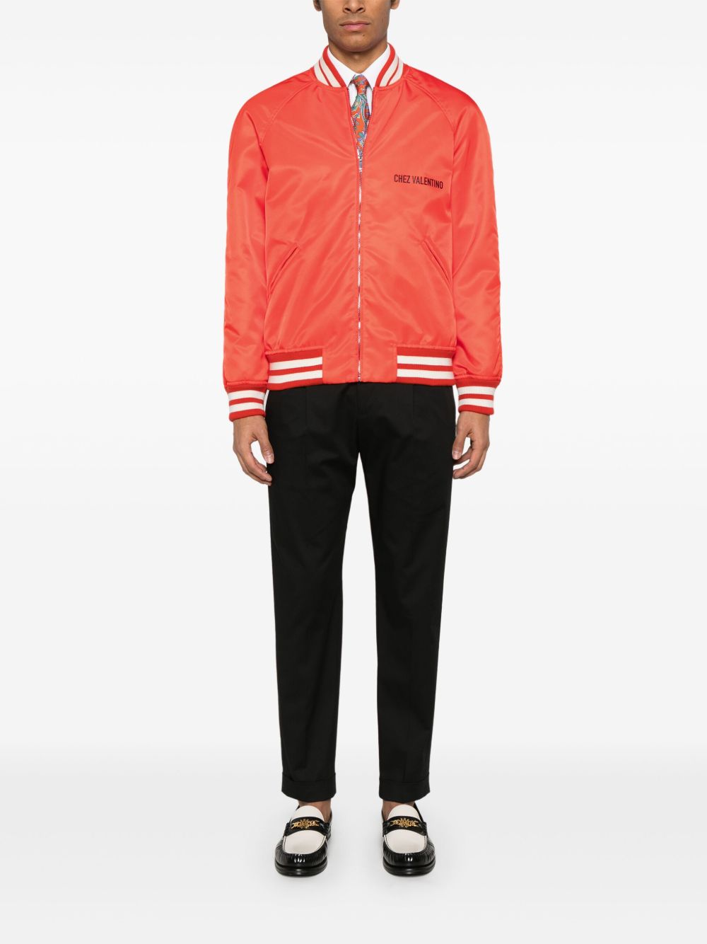 Valentino chez Valentino-print bomber jacket