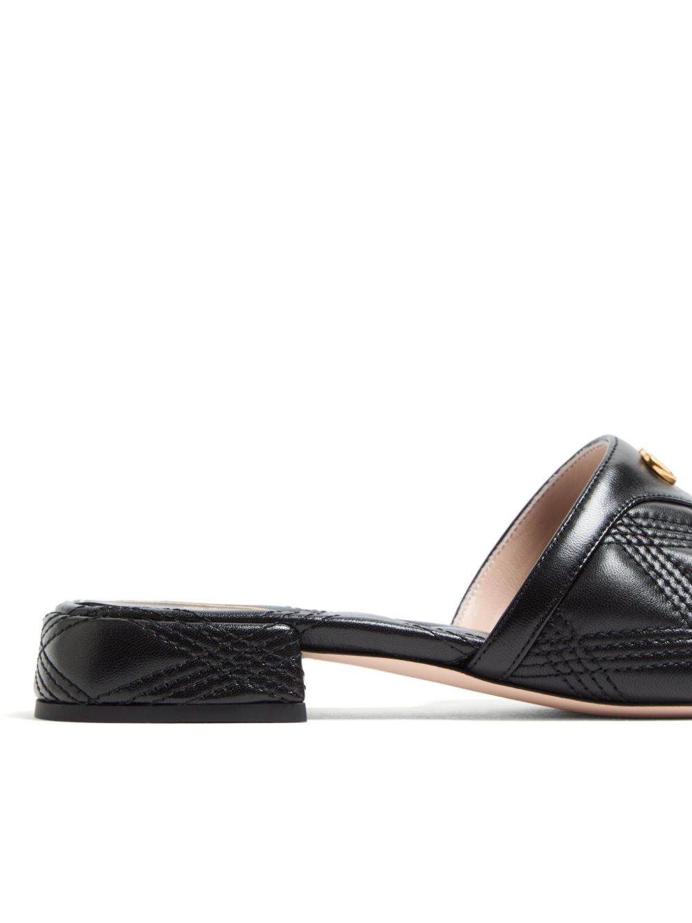 Valentino Garavani Quiltie 67 Slide Sandal in 60mm Quilted Nappa Leather