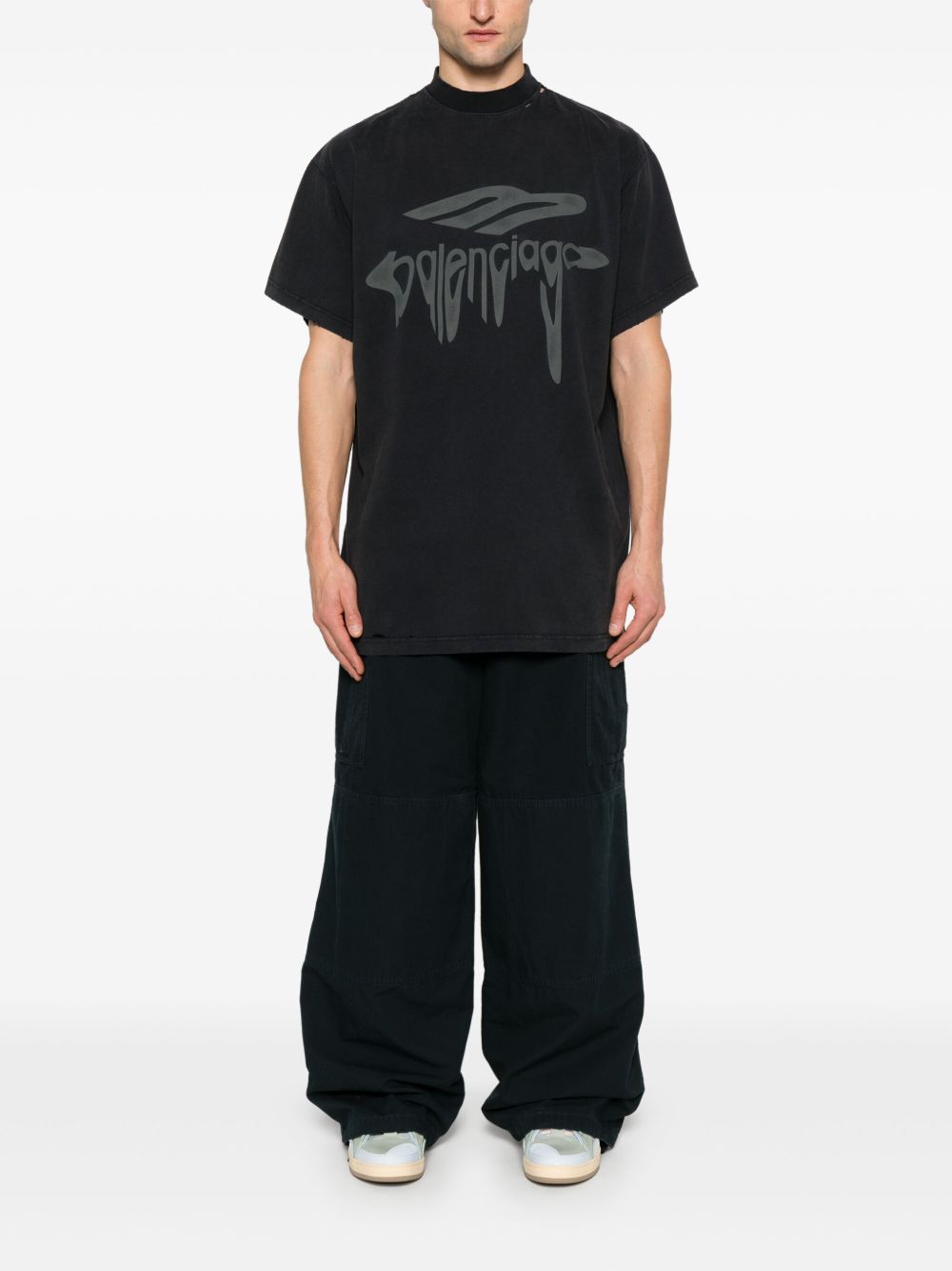 Balenciaga T-shirts and Polos Black