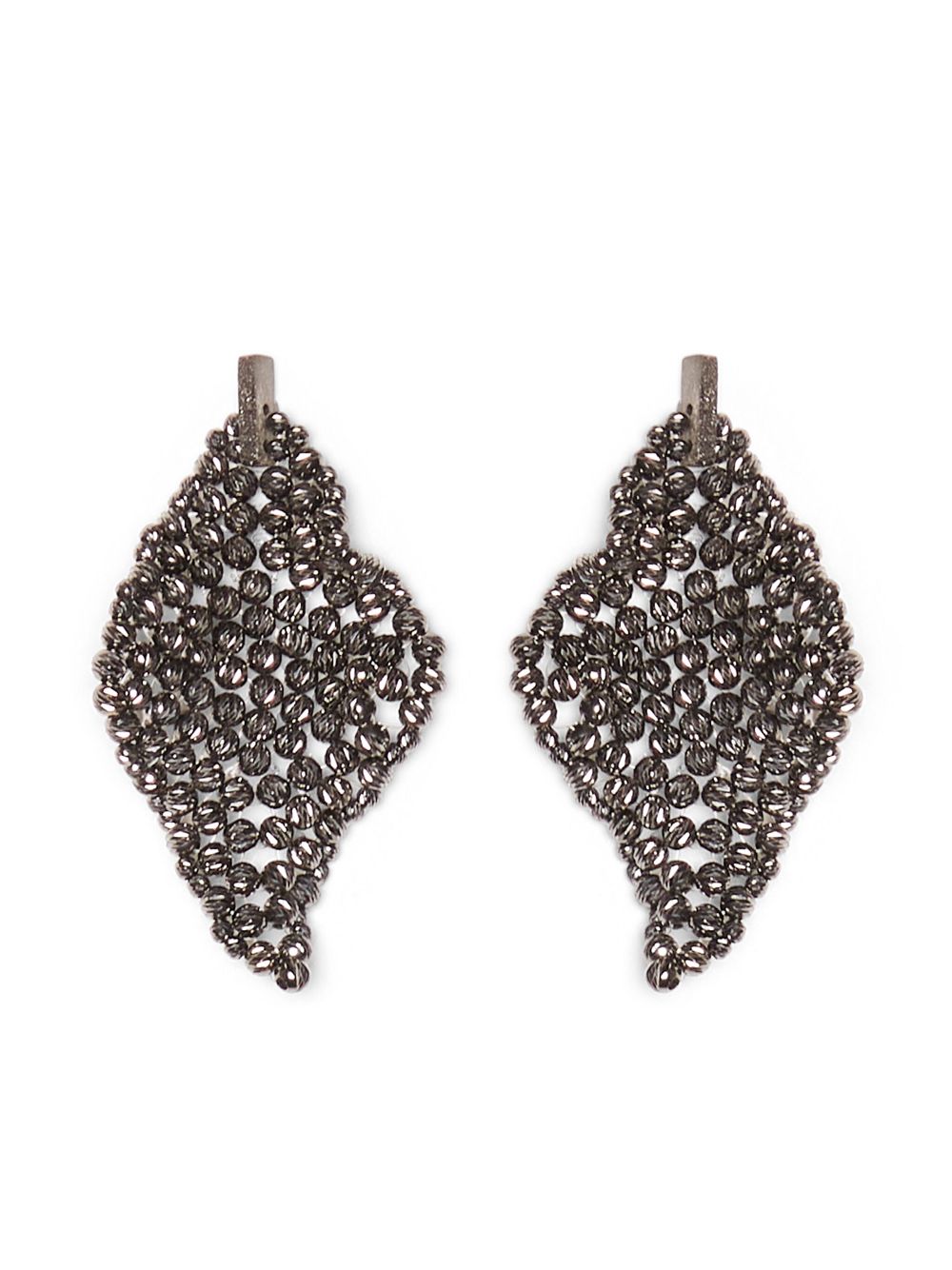 Brunello Cucinelli Sculptured silver earrings