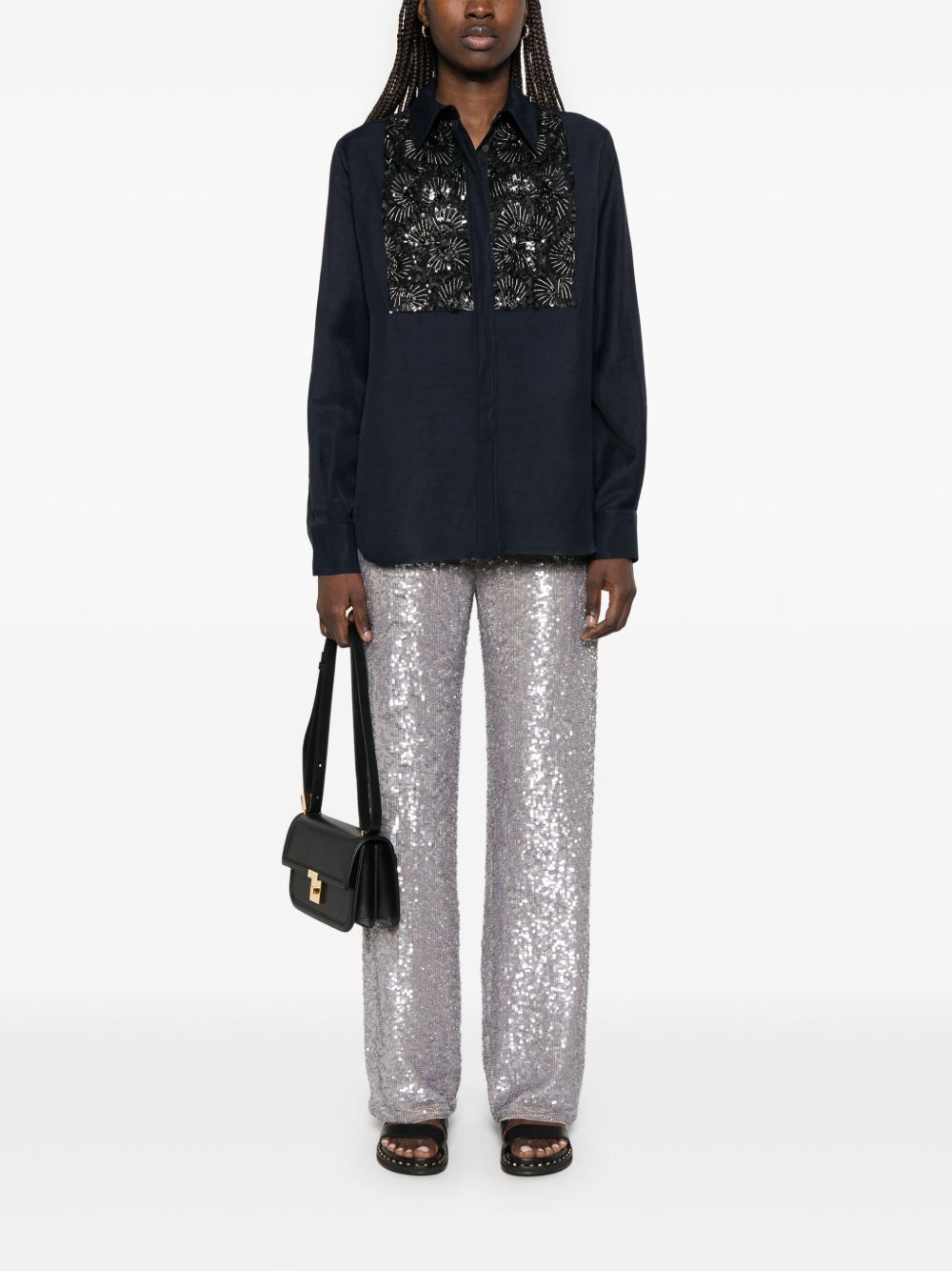 Parosh sequined trousers